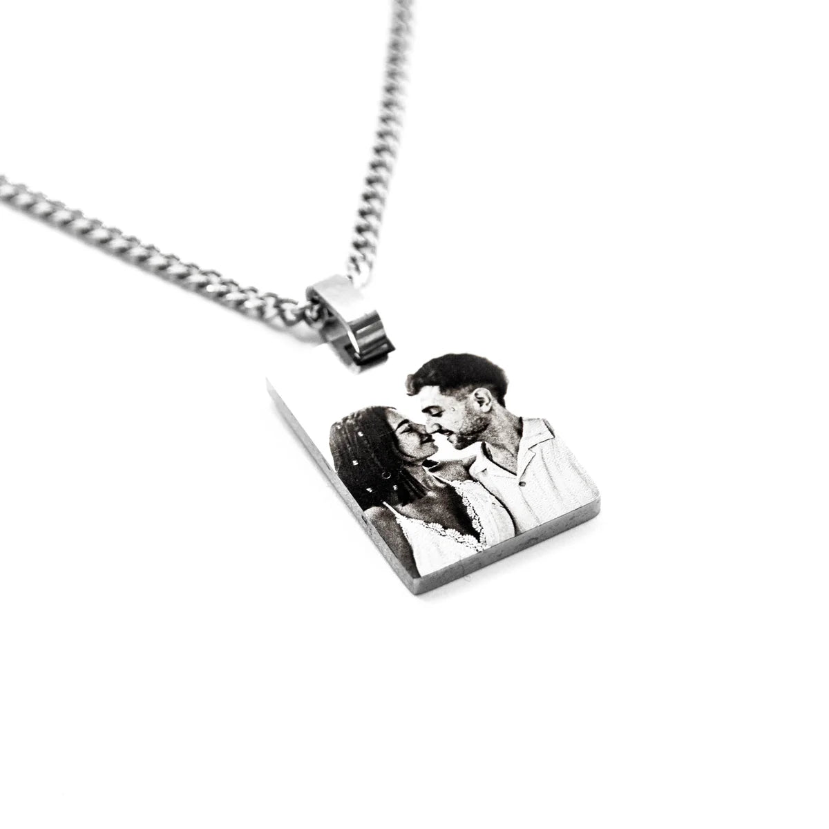 Personalized Square Photo Necklace