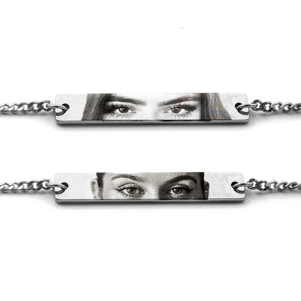 Occhi Miei® Couple Bracelet Set – Matching Personalized Eye Bracelets from Your Photos